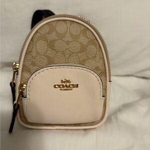 Coach Tan and Cream Mini Bag